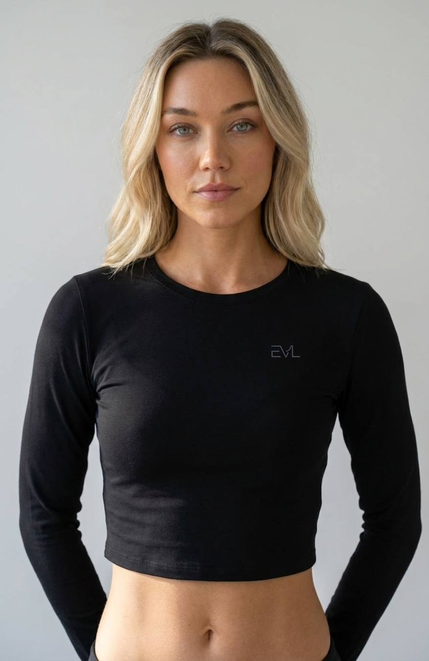 EVL Women´s Cropped Long Sleeve Tee