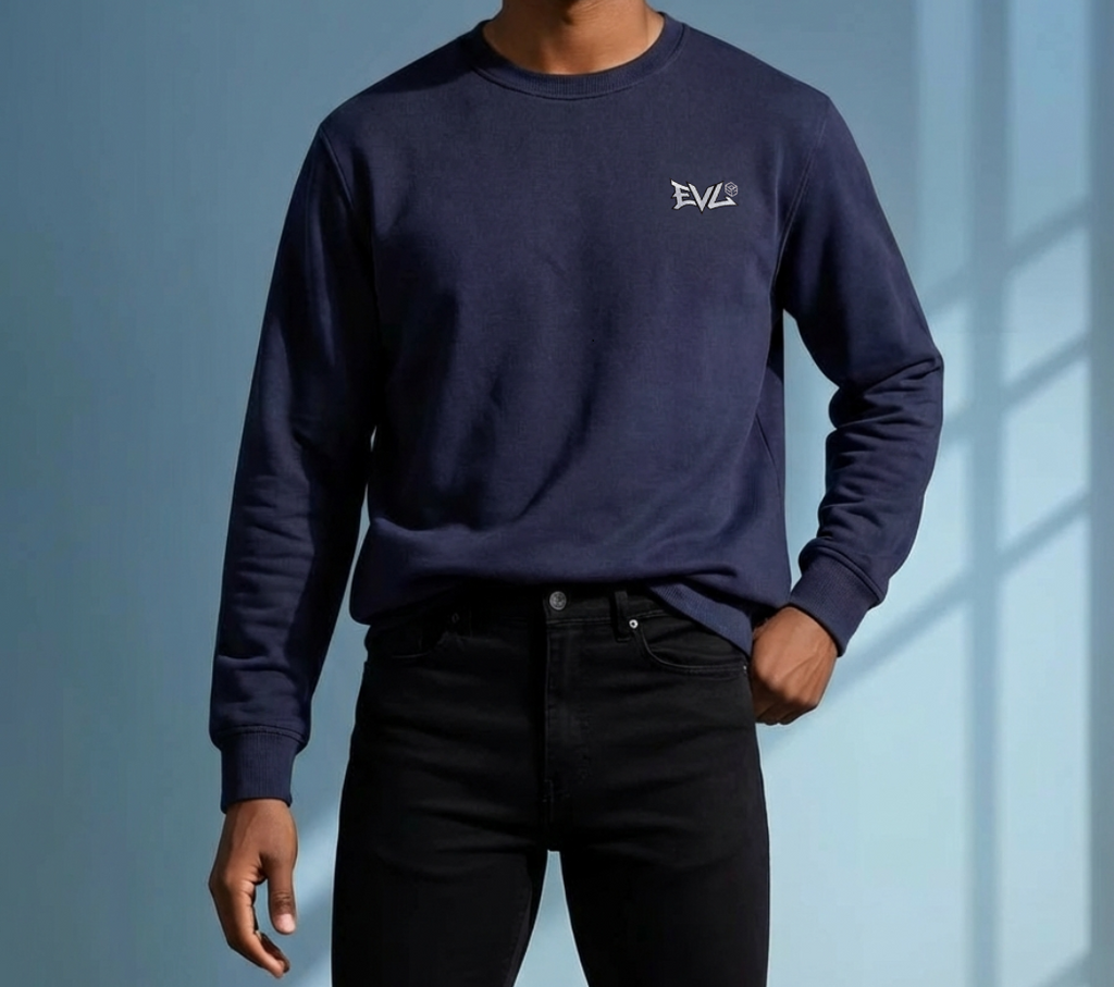 EVL Drop Crewneck - French Navy
