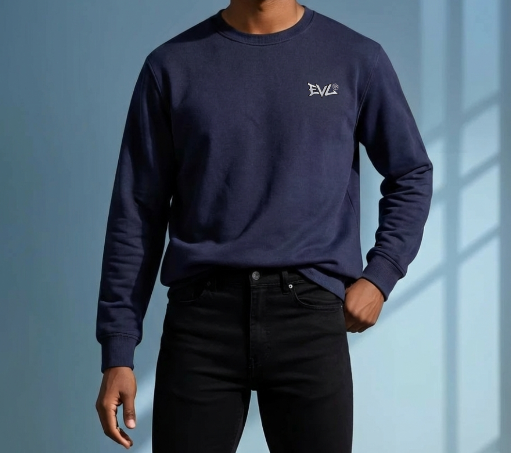 EVL Drop Crewneck - French Navy