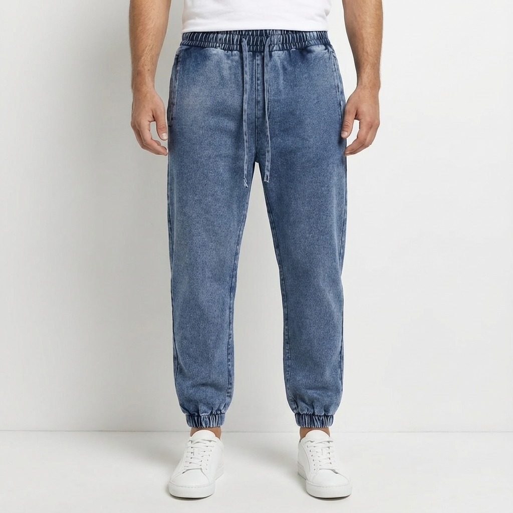 EVL Washed Denim Joggers